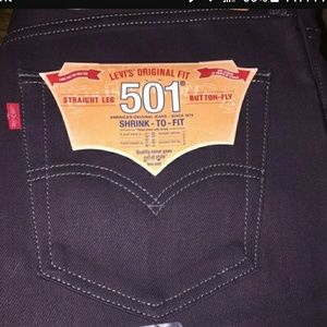 Levis 501 Shrink to Fit straight leg jeans